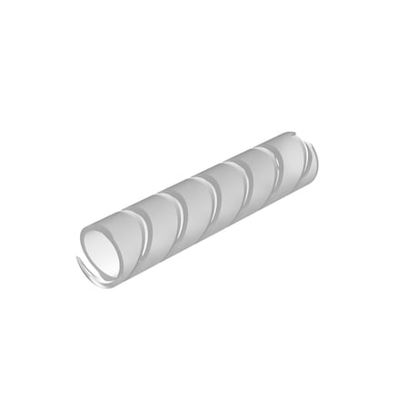 Panduit Spiral Wrap, 3 in Max Bundle Dia., 50 ft, TFE, Natural T38T-L